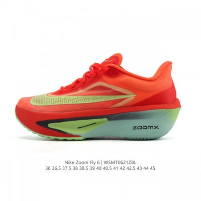 公司级 Nike耐克Zoom Fly 6 马拉松碳板米黑跑步鞋男女同款运动鞋Fn8455-001春新款Zoom Fly 6 Prm缓震轻便跑步鞋。这款鞋在继承了