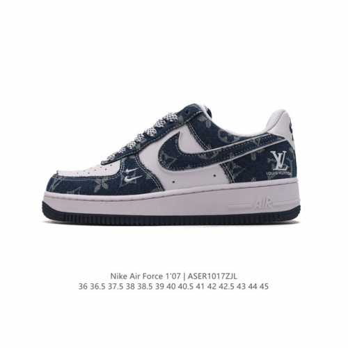 公司级 AF1耐克 Nike Air Force 1 ‘07 Low 空军一号 厚底增高百搭运动板鞋 路易威登联名 原楦头原纸板 打造纯正空军版型，专注外贸渠道