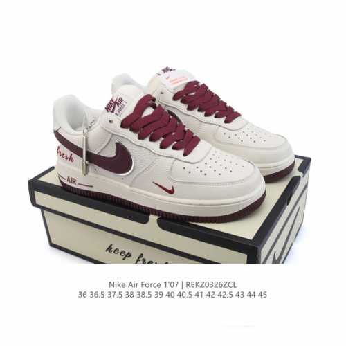 170 耐克 Nike Air Force 1 '07 Low 空军一号含气垫 小白鞋 2025年 蛇年新款 低帮百搭厚底增高休闲运动板鞋。柔软、弹性十足的缓震