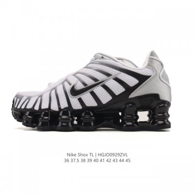 公司级 耐克 Nike Shox Tl 男女子运动鞋厚底增高老爹鞋，令机械力学缓震性能跃升新层次。采用透气网眼鞋面和全掌型 Nike Shox 技术，革新演绎经