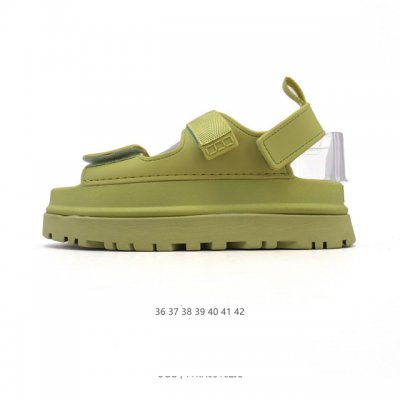 公司级 Ugg 女士凉鞋 新款上新啦 时尚百搭单品凉鞋沙滩鞋 魔术贴 一脚蹬凉拖鞋 潮流元素宽版弹力后跟带设计 在休闲拖鞋和舒适便鞋中任意切换 尺码 36-42