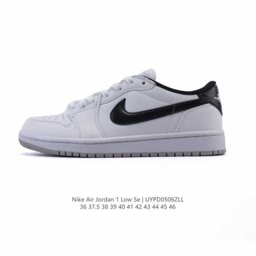 耐克 乔丹Air Jordan 1 Low Aj1 乔1 乔丹1代Aj1 低帮复古文化休闲运动篮球鞋，从1985 年面世的元年款汲取设计灵感，采用简洁大方的经典