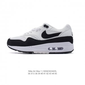真标 耐克 Nike Air Max 1 男女子运动鞋 从法国建筑中汲取设计灵感，兼具运动风范和时尚格调，是此系列起初搭载 Air 的鞋款。疾速外观、经典缓震配