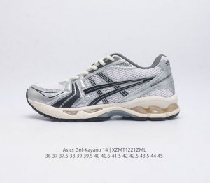 亚瑟士 Asics Gel-Kayano 14 公司级版本运动休闲透气专业缓震慢跑鞋 采用工程弹性双层再生网格密度鞋面材质 后跟3D可视gel缓震乳胶物料 升级