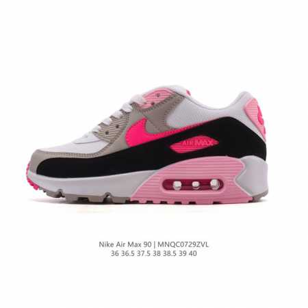 Nike耐克运动鞋 Air Max 90 健身运动跑鞋休闲鞋 复古风十足！Air Max 90 作为 Nike 旗下最经典的鞋型之一，凭借着百搭的造型，获得众多 - 点击图像关闭