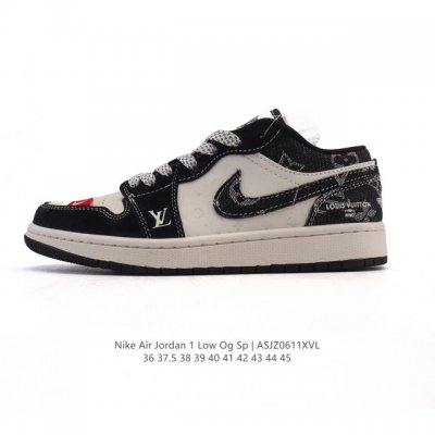 公司级 真标 耐克 乔丹Air Jordan 1 Low Aj1 乔1 乔丹1代Aj1 低帮复古文化休闲运动篮球鞋。从1985 年面世的元年款汲取设计灵感，采用