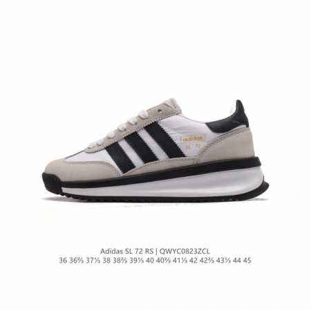 阿迪达斯adidas Sl 72 Shoes 经典复古薄底运动鞋 T头鞋 三叶草复古休闲跑步鞋休闲运动鞋 这款经典运动鞋携复古型格，来访你的活力日常 采用舒爽帆 - 点击图像关闭
