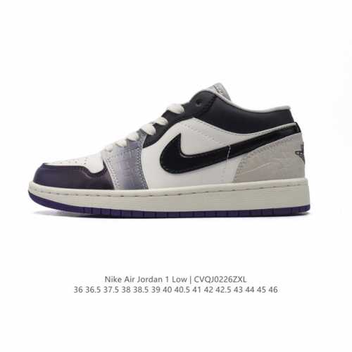 耐克 乔丹Air Jordan 1 Low Aj1 乔1 乔丹1代Aj1 低帮复古文化休闲运动篮球鞋。从1985 年面世的元年款汲取设计灵感，采用简洁大方的经典