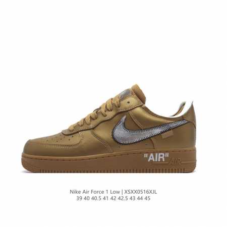 耐克 Off-White X Nk Air Force 1 ”Mca“ 空军一号低帮板鞋 Ow联名绿色艺术馆 全套原原楦纸版 越南原大装底 内置全气掌垫 重金采 - 点击图像关闭