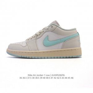 高品质 头层皮 耐克 乔丹Air Jordan 1 Low Aj1 乔1 乔丹1代Aj1 低帮复古文化休闲运动篮球鞋 从1985 年面世的元年款汲取设计灵感 采