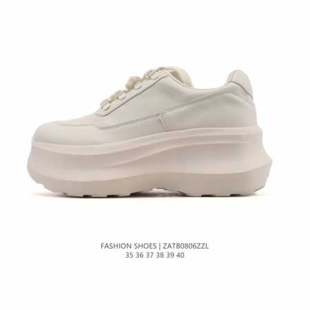 新品 Fashion Shoes 李易玲同款 小红书爆款明星同款 奶酪 经典时尚 休闲百搭 女士皮鞋 小白鞋 防滑耐磨透气 低帮 厚底增高板鞋 女款 白 有7C - 点击图像关闭
