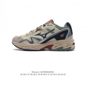 Mizuno 美津浓 复古时尚休闲舒适减震运动跑步鞋 美津浓wave机械缓震，可以说是机械缓震跑鞋科技的翘楚。有着非凡的适应性，有着充分而持久的缓震能力和轻量化