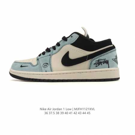 公司级 真标 耐克 乔丹Air Jordan 1 Low Aj1 乔1 乔丹1代Aj1 低帮复古文化休闲运动篮球鞋。该鞋款从 1985 年元年款汲取设计灵感，焕 - 点击图像关闭