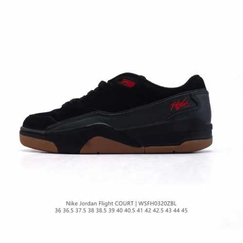 200 【新品公司级】耐克 Nike 乔丹 Jordan Flight Court 时尚休闲 防滑耐磨 低帮运动鞋 复古篮球鞋 男女同款 Jordan「新鞋型」