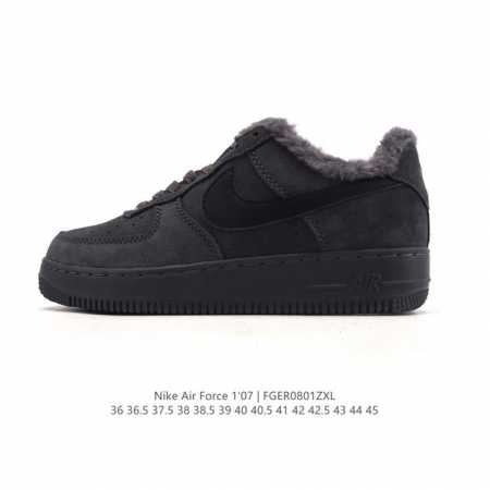 耐克 Nike Air Force 1 '07 Low 空军一号含气垫 小白鞋 秋冬新款 加绒加厚 低帮百搭厚底增高休闲运动板鞋。柔软、弹性十足的缓震性能和出色 - 点击图像关闭