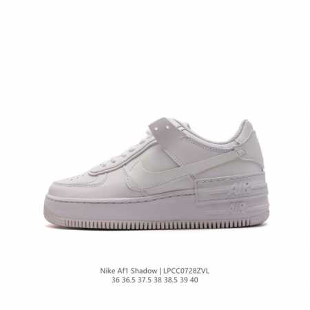 nike 耐克低帮板鞋 空军一号 Af1马卡龙 Af1厚底增高百搭运动板鞋 Nike Air Force 1 “Shadow” 造型设计上与 Sacai X N - 点击图像关闭