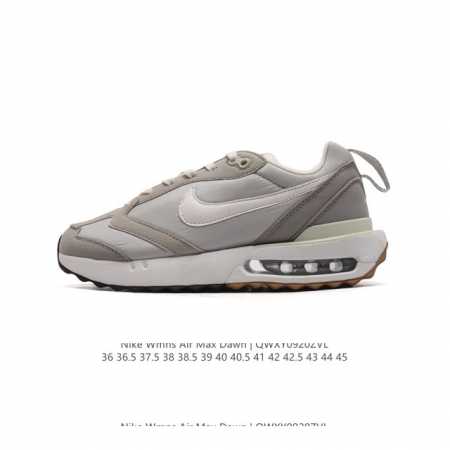 公司级 耐克 Nike Air Max Dawn 黎明系列 低帮气垫百搭休闲运动慢跑鞋，从配色上彰显出浓厚的复古气质。最大的亮点当属鞋型设计上加入结构元素，汲取 - 点击图像关闭