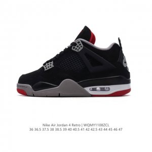 耐克 新款 Nike Air Jordan 4 Retro OG 中帮 迈克尔 乔丹AJ4代乔4 复古休闲运动文化篮球鞋。秉承轻量化的速度型篮球鞋设计思想完成设