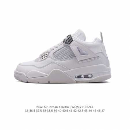 耐克 新款 Nike Air Jordan 4 Retro OG 中帮 迈克尔 乔丹AJ4代乔4 复古休闲运动文化篮球鞋。秉承轻量化的速度型篮球鞋设计思想完成设 - 点击图像关闭