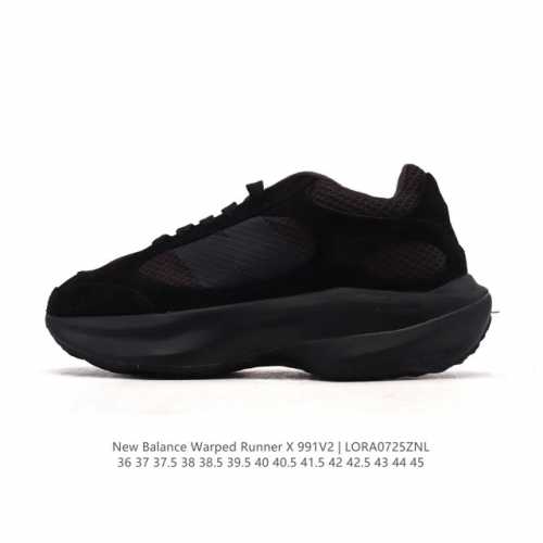 公司级 椰香扑鼻New Balance Warped Runner新款老爹鞋 厚底增高休闲复古运动跑步鞋。Beam大底提供足步弓支撑，解构皮革。用猪巴革拼接透气