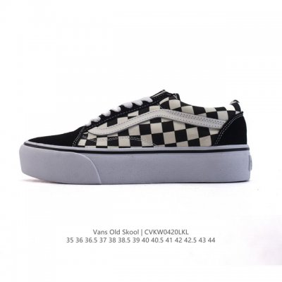万斯 Vans Og Oid Skool百搭休闲低帮运动滑板鞋 棋盘格 其实Style 36就是现在风靡潮流的Vans鞋款Old Skool的Og版本。历经岁月