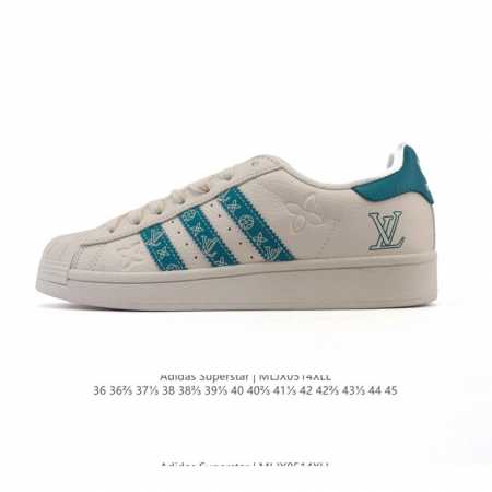 公司级 阿迪达斯 Adidas Superstar 2025年新款鞋子 蛇年新款 经典贝壳头系列 新款休闲板鞋潮流男女士运动鞋 鞋面柔软皮革拼接材质 标志性的贝 - 点击图像关闭
