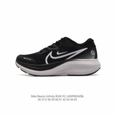 公司级 耐克 Nike Reactx Infinity Run 4瑞亚机能风疾速系列越野缓震休闲运动鞋 公路跑步鞋带气垫厚底增高运动鞋。加宽前足设计和加厚泡绵层 - 点击图像关闭