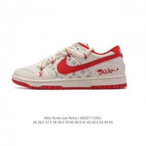 公司级nk Dunk Low Retro Diy高端定制 解构绑带 低帮休闲运动板鞋 Lv联名 原装头层材料 用料绝不含糊 独家版型蒸餾加工帶來的是更好的视觉和