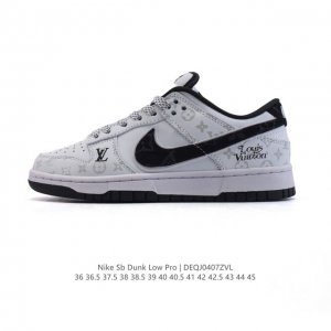 真标 耐克 Nike Sb Dunk Low Pro 男女同款运动鞋复古板鞋 路易威登联名 2025年新款 蛇年限定，尽情迈步，彰显个性风采。采用柔软皮革鞋面，