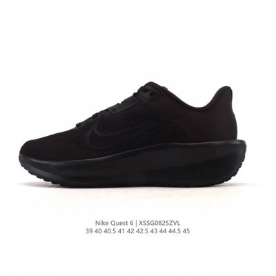 耐克Nike Air Quest 6 卡贾透质轻气休运闲 透气轻盈缓震跑步鞋，Nike Quest 6男子透气轻盈缓震跑步鞋采用匠心设计，助你心愿成真。这款跑步