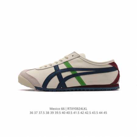 真标 Asics 亚瑟士 男女鞋真标半码制 日产经典老牌-鬼塚虎 Onitsuka Tiger Mexico 66经典墨西哥系列复古经典百搭板鞋休闲运动鞋慢跑鞋 - 点击图像关闭