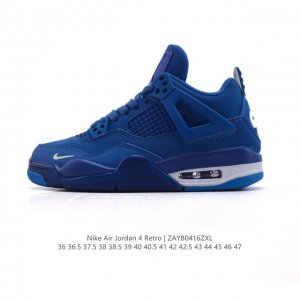 真标 耐克 Nike Air Jordan 4 Retro Og迈克尔 乔丹Aj4代乔4 中帮复古休闲运动文化篮球鞋。秉承轻量化的速度型篮球鞋设计思想完成设计，