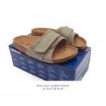 德国百年知名鞋履品牌 博肯Birkenstock 勃肯拖鞋系列凉拖鞋休闲沙滩凉鞋 Birkenstock勃肯德国进口 女款牛皮绒面革软底Arizona魔术贴扣拖
