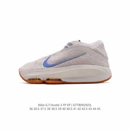 新品 公司级 Nike 耐克 男女鞋g.T. Hustle 3 Fp Ep训练运动实战篮球鞋 气垫厚底增高运动板鞋。前足 Air Zoom 氣墊採用馬蹄形設計。