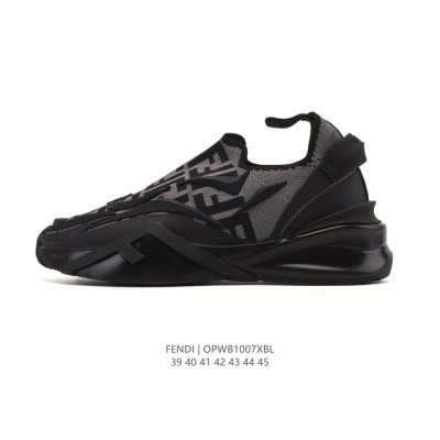公司级 Fendi芬迪2025新春爆款系列时尚复古运动鞋男士厚底增高老爹鞋 原版休闲鞋。设计师Kim Jones打造的首款运动鞋Fendi 板鞋，新鲜血液注入复