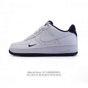 耐克 Nike Air Force 1 '07 Low 空军一号含气垫 小白鞋 低帮百搭厚底增高休闲运动板鞋。柔软、弹性十足的缓震性能和出色的中底设计，横跨复古