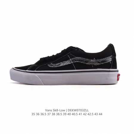 万斯 Vans Sk8-Low 经典款 小红书爆款低帮休闲帆布拼接硫化板鞋 工艺：硫化1:1 重量1:1、真标、原钢印、材质标、鞋型标、合格证 尺码：35 36 - 点击图像关闭