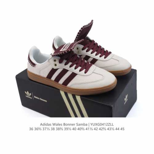 阿迪达斯 Adidas Wb Pony Tonal Samba 运动板鞋 经典三叶草与德训鞋结合 复古种草。年，是阿迪达斯Samba之年。Samba系列的爆火，