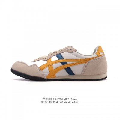 真标 Asics 亚瑟士 男女鞋 配足弓鞋垫 日产经典老牌-鬼塚虎 Onitsuka Tiger Mexico 66经典墨西哥系列复古经典百搭板鞋休闲运动鞋慢跑