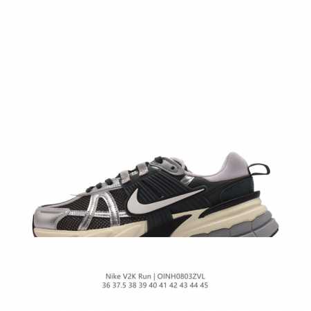 nike 耐克 V2K Run 减震防滑 复古低帮运动跑步鞋 超火复古跑鞋，采用太空革组合呼吸网眼布鞋面材质，搭载正确4层组合底模，嵌入tpu加固稳定模块,双层 - 点击图像关闭
