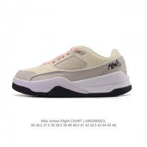 耐克 Nike 乔丹 Jordan Flight Court 时尚休闲 防滑耐磨 低帮运动鞋 复古篮球鞋 男女同款 Jordan 新鞋型 又来了！新配色曝光！滑
