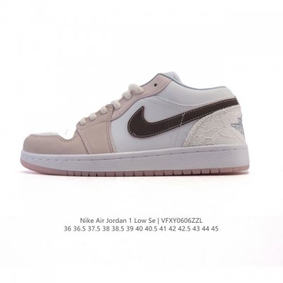 耐克 乔丹Air Jordan 1 Low Aj1 乔1 乔丹1代Aj1 低帮复古文化休闲运动篮球鞋。从1985 年面世的元年款汲取设计灵感，采用简洁大方的经典