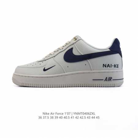 耐克 Nike Air Force 1 '07 Low 空军一号含气垫 小白鞋 低帮百搭厚底增高休闲运动板鞋。柔软、弹性十足的缓震性能和出色的中底设计，横跨复古 - 点击图像关闭