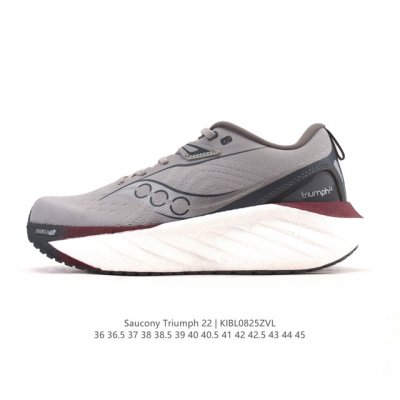 Saucony 索康尼 Triumph系列 胜利 22代 中性跑鞋 强缓震跑步鞋轻便男女同款跑鞋夏季透气运动鞋子，是来自美国的专业跑鞋品牌，成立于1898年。S