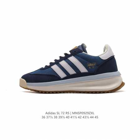 阿迪达斯adidas Sl 72 Shoes 经典复古薄底运动鞋 T头鞋 三叶草复古休闲跑步鞋休闲运动鞋 这款经典运动鞋携复古型格，来访你的活力日常 采用舒爽帆 - 点击图像关闭