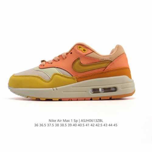 公司级 头层皮 耐克 Nike Air Max 1 男女子运动鞋 从法国建筑中汲取设计灵感，兼具运动风范和时尚格调，是此系列起初搭载 Air 的鞋款。疾速外观、