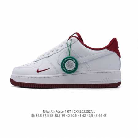 公司级 附赠送Logo清洁刷 Af1耐克 Nike Air Force 1 ‘07 Low 空军一号 厚底增高百搭休闲运动板鞋 原楦头原纸板 打造纯正空军版型， - 点击图像关闭