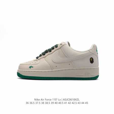 公司级 耐克 Nike Air Force 1 '07 Low 空军一号含气垫 低帮百搭厚底增高休闲运动板鞋。柔软、弹性十足的缓震性能和出色的中底设计，横跨复古 - 点击图像关闭
