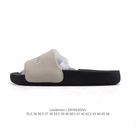 公司级 Lululemon.Restfeeltm 露露乐檬休闲运动拖鞋 一字拖 沙滩凉拖鞋 让运动后的双脚得到更好的休憩 伴你轻松开启精彩行程。拖鞋尺码标准 可 - 点击图像关闭
