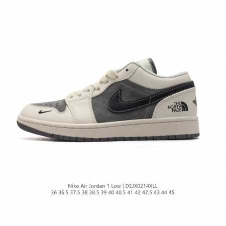 公司级 耐克 乔丹Air Jordan 1 Low Aj1 乔1 乔丹1代Aj1 低帮复古文化休闲运动篮球鞋.北面北脸联名。该鞋款从 1985 年元年款汲取设计 - 点击图像关闭